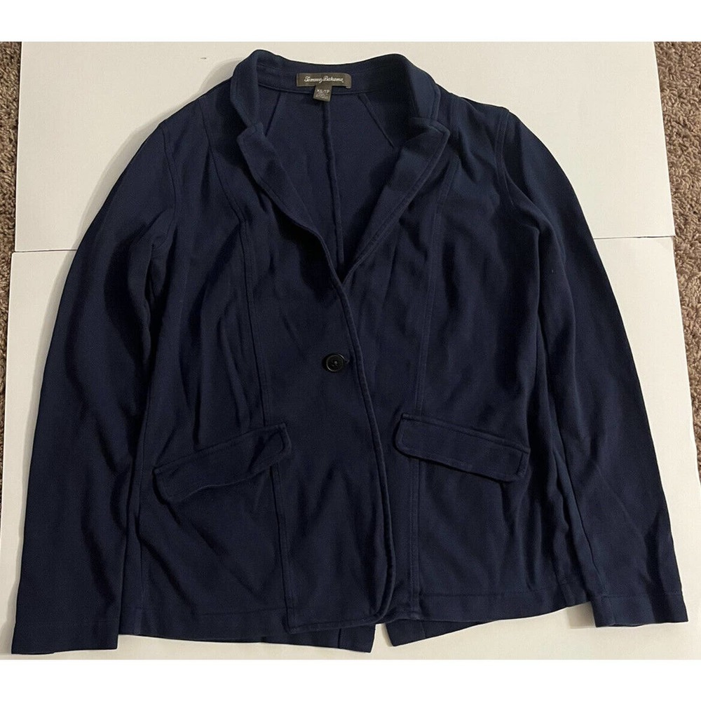 Tommy Bahama Women’s Size XS Blue Long Sleeve Button Up Cotton Sweater Cardigan